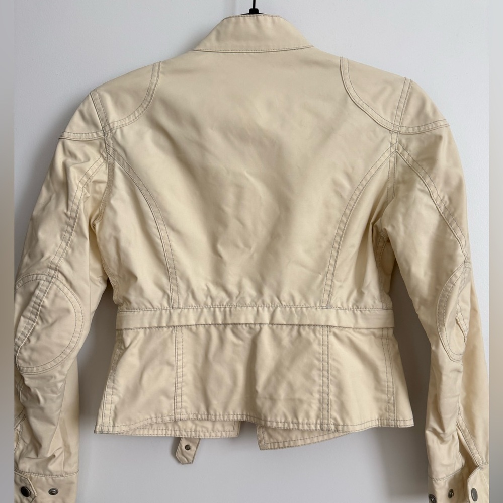 Belstaff Nylon Utility Moto Jacket as seen in Rosalia XS Beige - Picture 4 of 13
